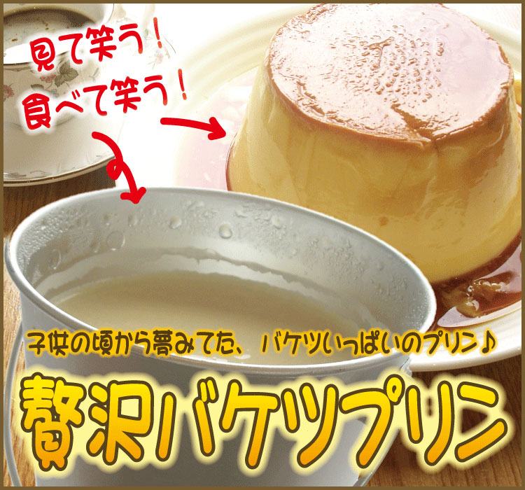贅沢バケツプリン